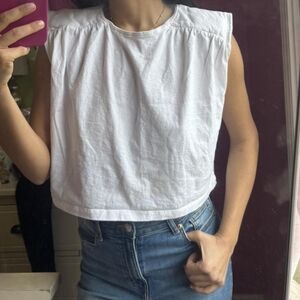 Zara Women's White Crop-top